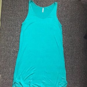 Turquoise bodycon dress